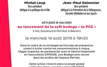 Une bodéga sans alcool à Perréal en partenariat avec l'Agglo Béziers Méditerranée et l'association EPISODE