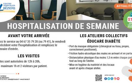 Reprise de l'activité de l'unité d'hospitalisation programmée de semaine