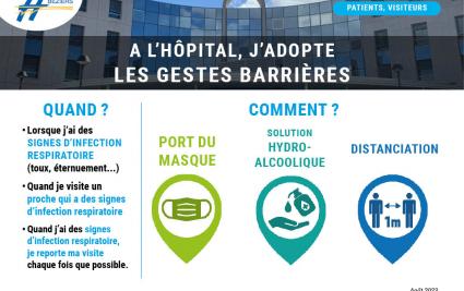 N'oublions pas les gestes barrières - aout 2023