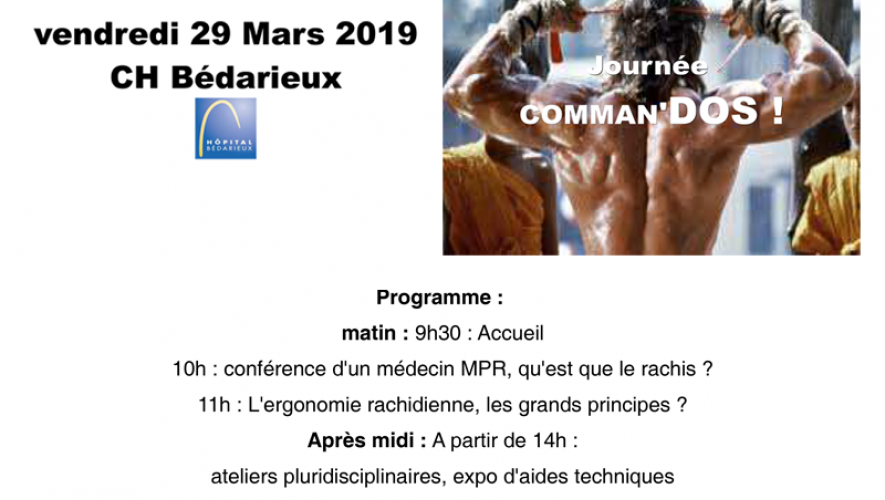 Programme de la journée Comman'DOS à Bédarieux