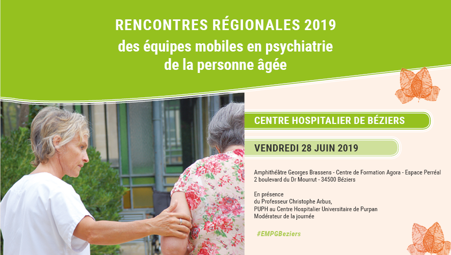 Annonce des rencontres régionales 2019 des équipes mobiles en psychiatrie de la personne âgée